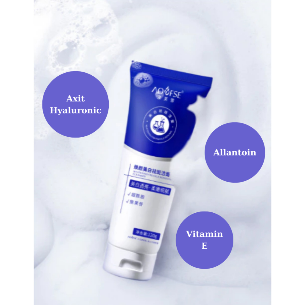 Sữa Rửa Mặt AOFSE - Sữa AOFUXE Chăm Sóc Da Toàn Diện, Dưỡng Trắng, Làm Mờ Nám Tàn Nhang, Làn Da Trắng Mịn