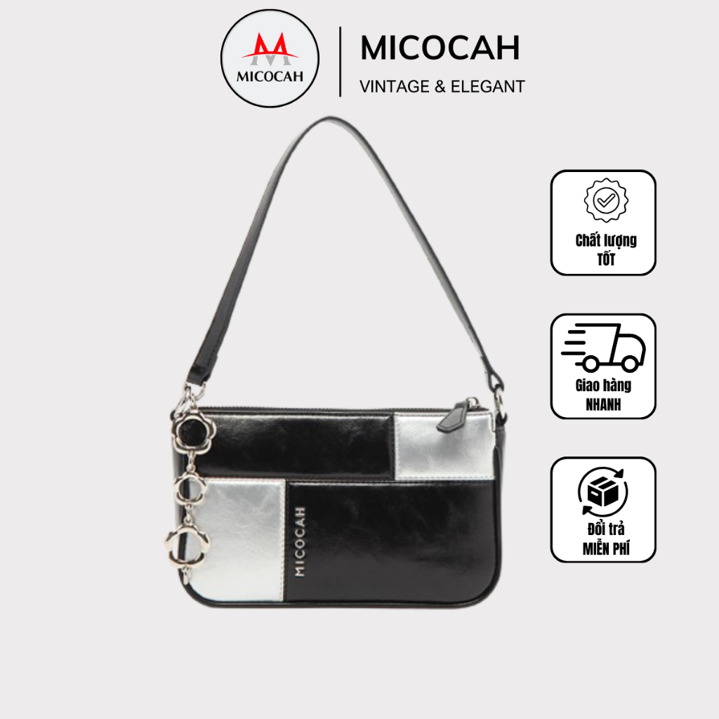 Túi Xách Nữ Đeo Chéo Kẹp Nách Chính Hãng MICOCAH Kiểu Dáng Hàn Quốc Thời Trang Da Cao Cấp 𝐌𝐂𝟐𝟐𝟐