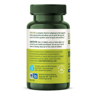 Banyan Botanicals - Stress Ease™ tablets Viên uống giúp giảm căng thẳng