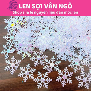  Hoa tuyết giáng sinh trang trí sản phẩm handmade  túi ~ 80 cái  