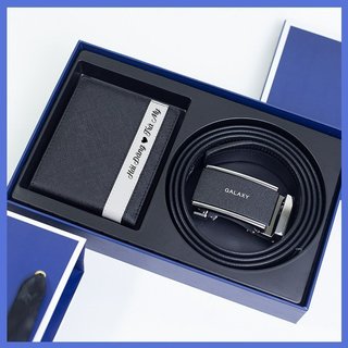  Set Ví Thắt Lưng Nam Da Bò Thật GALAXY Khắc Tên Theo Yêu Cầu Combo Quà Tặng Cao Cấp Độc Đáo GLX008 