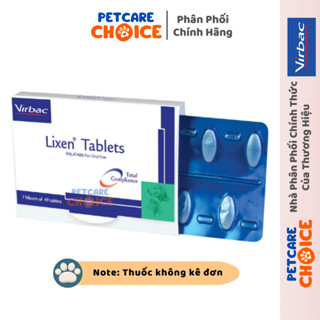 Virbac LIXEN TABLETS Trị Viêm Da, Nhiễm Trùng Đường Tiết Niệu Cho Chó Mèo