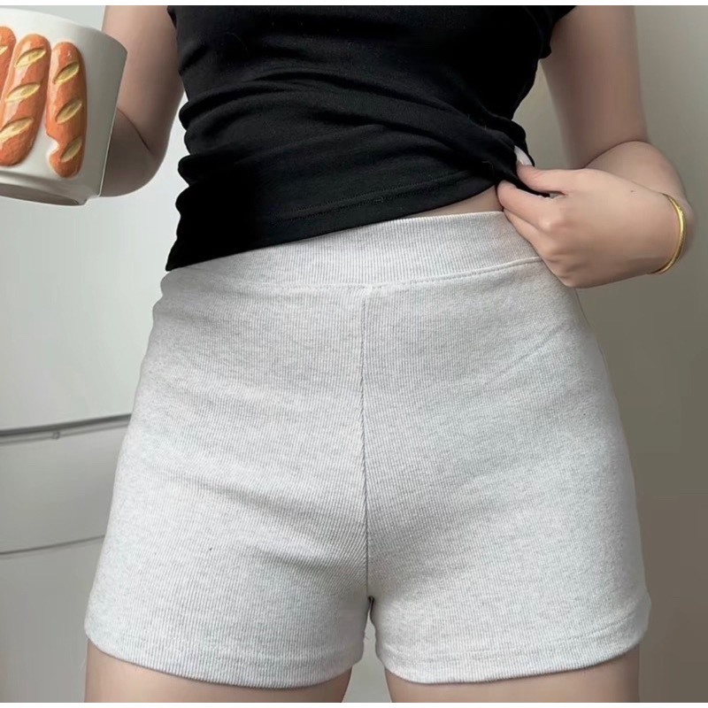 Quần đùi ôm nâng mông tôn dáng chất thun gân dày 38kg - 60kg | BigBuy360 - bigbuy360.vn