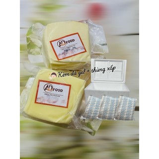 ( SHIP TOÀN QUỐC) 1KG PHÔ MAI KÉO SỢI MOZZARELLA ĐỨC, CÓ KÈM 1 ĐÁ GEL VÀ 1 THÙNG XỐP