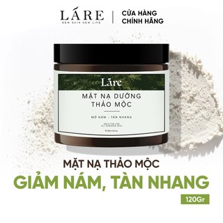  Mặt Nạ Thảo Mộc Giảm Nám Và Tàn Nhang LÁRE 120g – Dưỡng Ẩm Se Khít Lỗ Chân Lông Sáng Da Tự Nhiên 