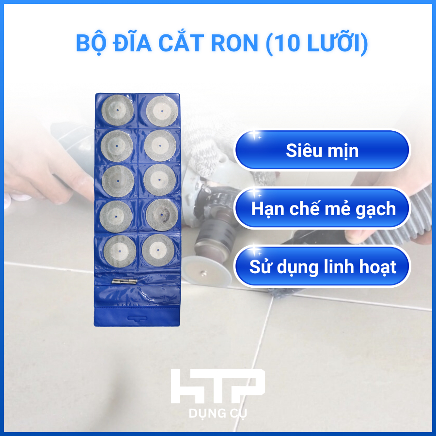 Bộ đĩa cắt nhỏ 25mm, 50mm cắt mạch gạch, đường ron sàn gạch