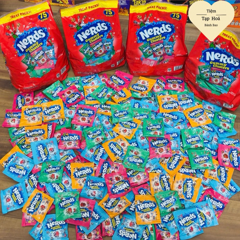 Kẹo Nerds Gunmy Glusters Set 5 Gói Mini Mix Ngẫu Nhiên 🇺🇸