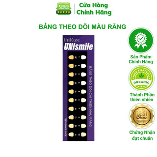 Bảng Đo Lường Serum Trắng Răng Unismile Chính Hãng