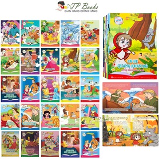 Combo Bộ 20 Quyển Truyện Cổ Tích Thế Giới Song Ngữ Anh - Việt Cho Bé ( Bản Mới Có File Nghe )