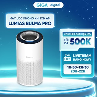 Máy lọc không khí ion âm Lumias Bulma Pro - Lọc 55m2, CADR 450m3/h - Điều khiển cảm ứng
