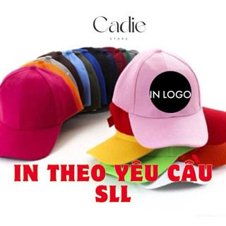 (Sỉ giá xưởng IN THEO YÊU CẦU) Mũ lưỡi trai, nón kết trơn, đồng phục nhiều màu phong cách Hàn Quốc