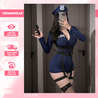 Bodysuit Gợi Cảm Cosplay Nữ Cảnh Sát Police Nóng Bỏng Quyến Sexy DN89