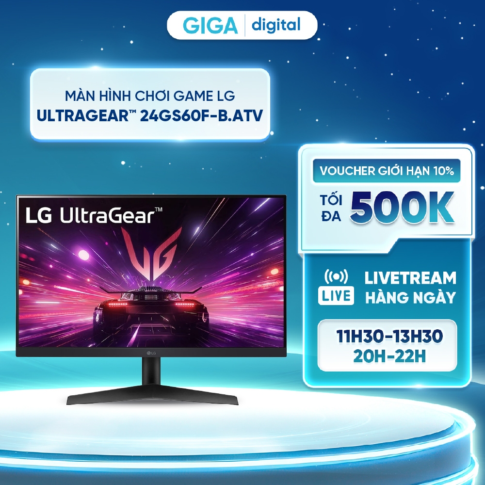 Màn hình chơi game LG UltraGear™ 24GS60F-B.ATV 23.8 inch |180Hz
