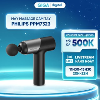  Máy Massage cầm tay Philips PPM7323 - 7 cấp độ tùy chỉnh - 6 đầu massage chuyên dụng - BH 24 tháng 