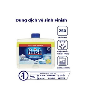 Dung Dịch Tẩy Rửa Máy Rửa Chén Bát Finish 250ml của Đức dùng cho máy rửa chén bát