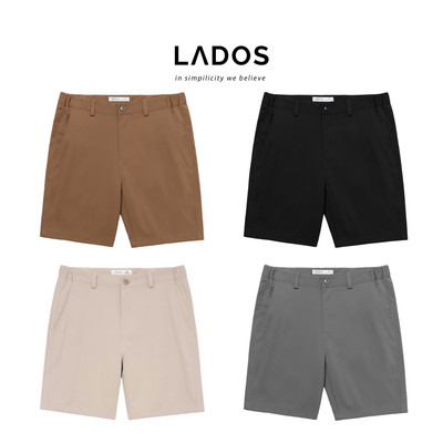 Quần short kaki basic LADOS-44134 với chất liệu kaki dày dặn khỏe khoắn -  Form chuẩn ôm dáng