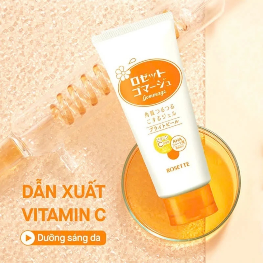 Gel Tẩy Tế Bào Da Chết Rosette Màu Hồng Nhật Bản