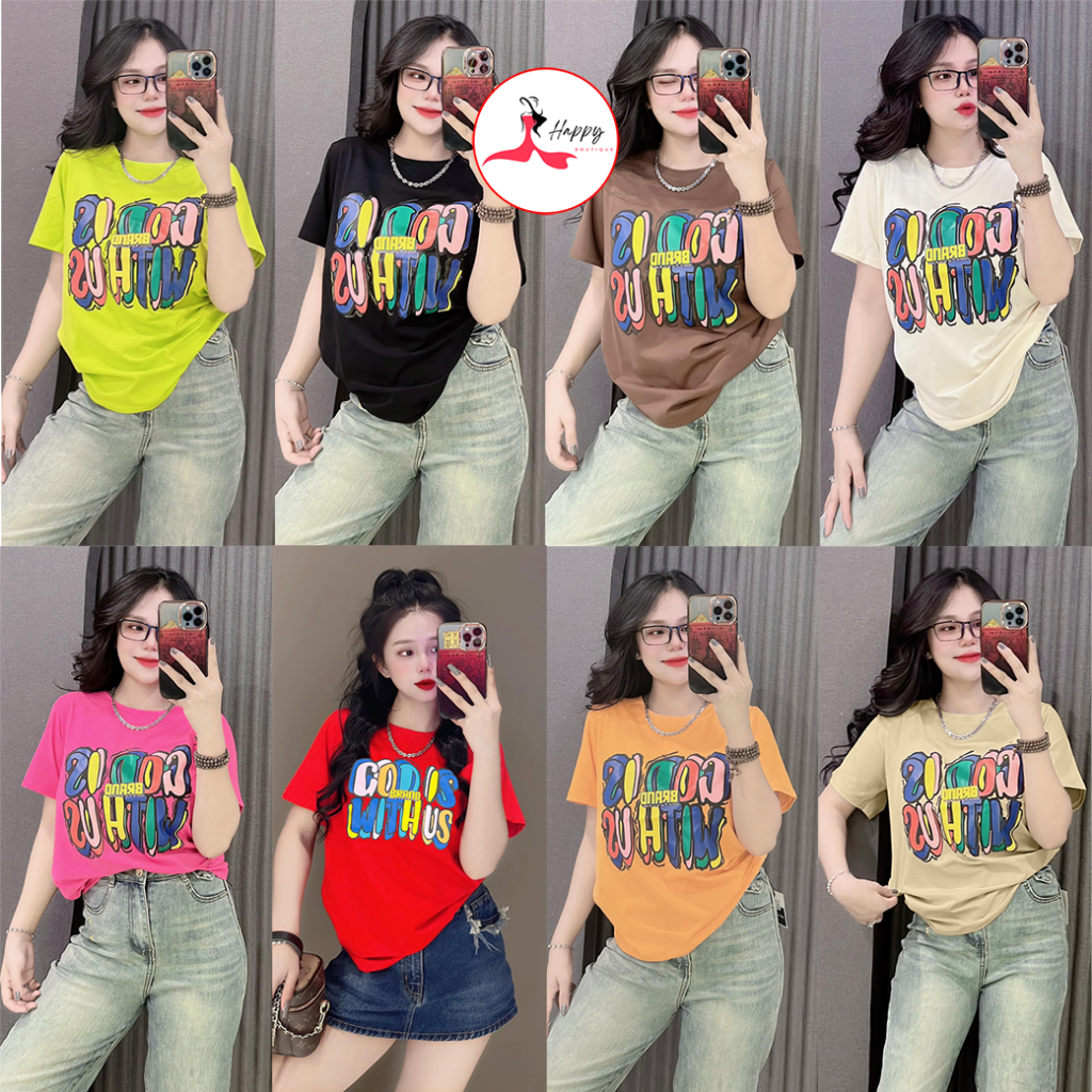 Áo Thun Thái Nữ Cotton 100% Mềm Mịn Mát, Form Vừa 40~60kg, Nhiều Mẫu, Phong Cách, Cá Tính, Độc Đáo | BigBuy360 - bigbuy360.vn