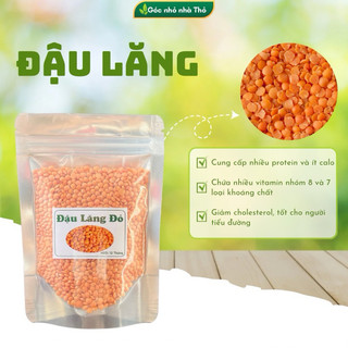 Đậu lăng đỏ tách vỏ hữu cơ 500g