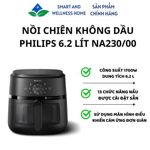 Nồi chiên không dầu Philips 6.2 LÍT NA230/00 - Bảo hành 24 tháng