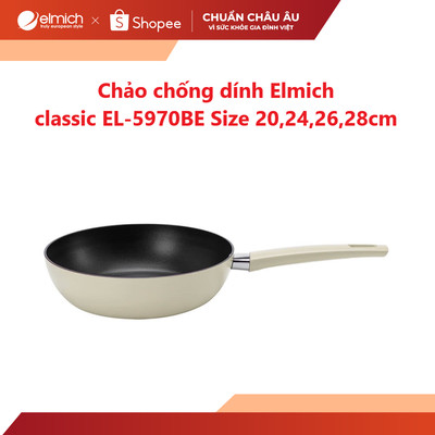 Chảo chống dính Ceramic Elmich classic EL5970BE Size 20,24,26,28cm