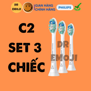 Set 3 chiếc Đầu bàn chải thay thế Philips Sonicare C2 HX9021