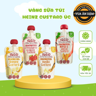  Váng Sữa Túi Heinz Custard Úc cho bé 6m+ 