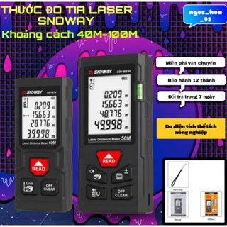 Thước Đo Khoảng Cách Bằng Tia Laser KAW-SND WAY Đo Lazer Đa Năng, Đo Xây Dựng Nông nghiệp M40/M50/M70/M100
