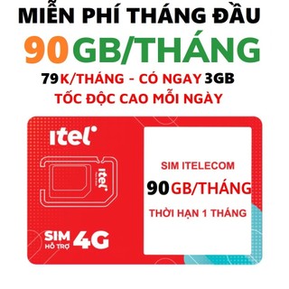 Sim ITEL VINAPHONE 4G 90G mỗi tháng, sim Vinaphone gọi Vinaphone miễn phí