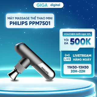  Máy massage thể thao mini Philips PPM7501 - Nhỏ gọn tiện lợi mang theo - 6 đầu massage chuyên dụng - Động cơ DC mạnh mẽ 