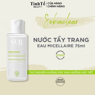 Nước làm sạch da tẩy trang và giúp loại bỏ dầu cho da SVR Sebiaclear Eau Micellaire 75ml