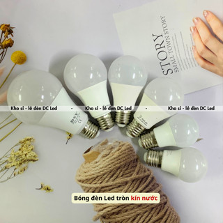 Bóng Đèn Led Tròn Kín Nước 3w - 5w - 7w - 9w - 12w - 18w. Ánh Sáng Trắng - Vàng=>