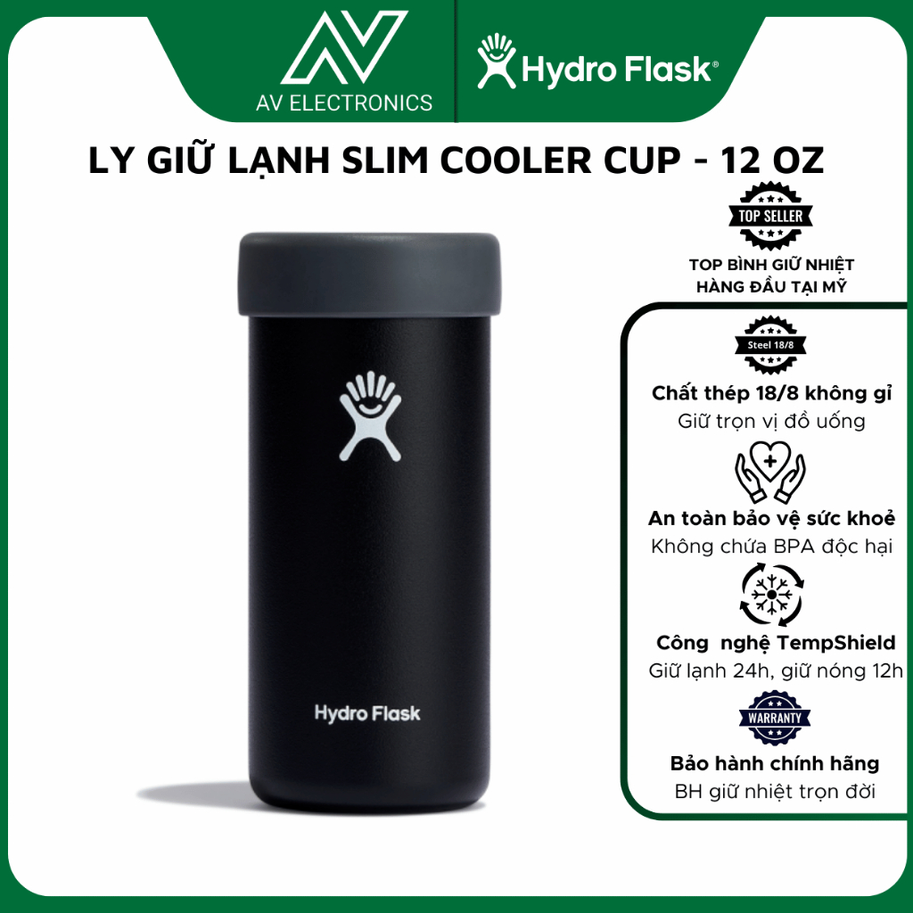 Ly Giữ Nhiệt Hydro Flask 12 OZ Slim Cooler Cup, Lên tới 24h - HÀNG CHÍNH HÃNG(Season 2024)