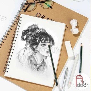 [ARTDOOR] Sổ vẽ chì DRAWING Sketchbook mỏng 160gsm (vân mịn)