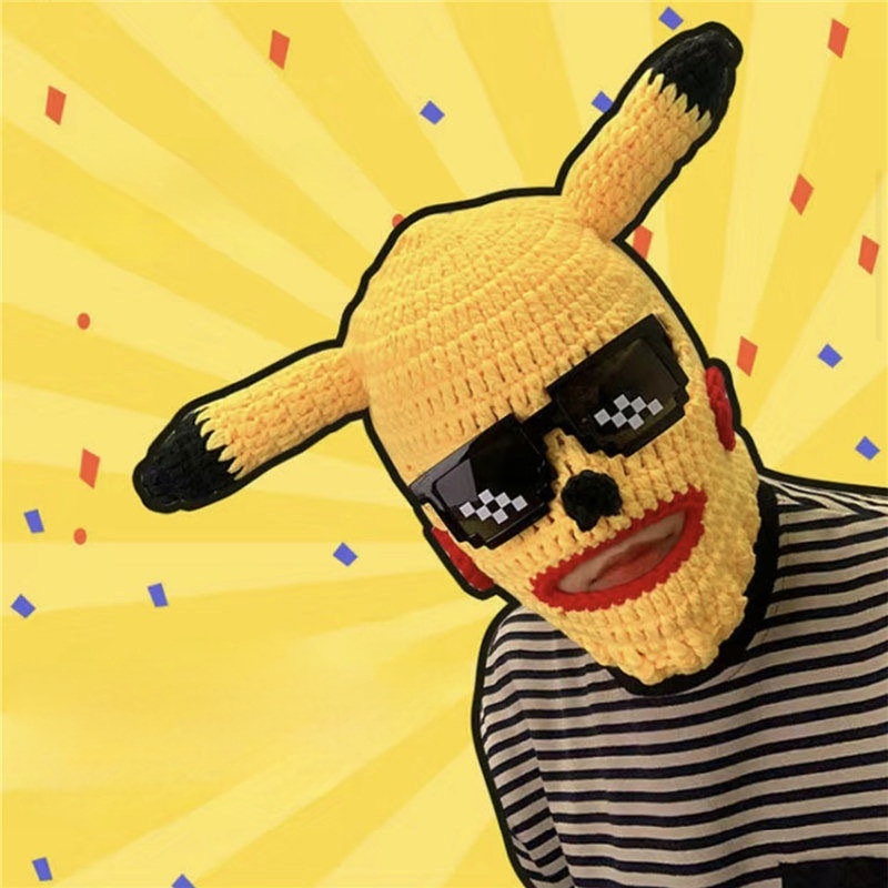 Mặt nạ hóa trang Pikachu, mặt nạ Pikachu, đạo cụ cosplay halloween đồ chơi hóa trang cosplay Hallowe