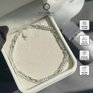   Tặng hộp + túi  Lắc tay vòng tay nam bạc chính hãng S99 - DOLI JEWELRY quà tặng bạn trai 
