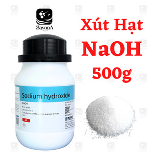 Xút Hạt NAOH 500g Làm Xà Phòng, Thí Nghiệm - Sodium Hydroxide NaOH 500g For Making Soap SavonA
