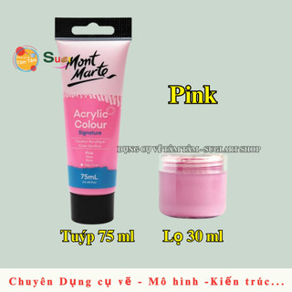 [ TÂM TÂM ] Màu acrylic Mont Marte 75ml , Màu vẽ Mont Marte lên gỗ , vải , canvas