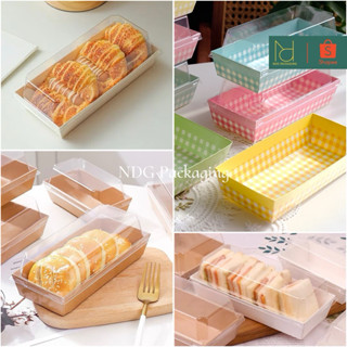 50 Hộp Giấy Kraft Đựng Bánh Bông Lan Trứng Muối, Crepe Pudding, Bánh Mì, Bánh Ngọt, Thực Phẩm [E1985]