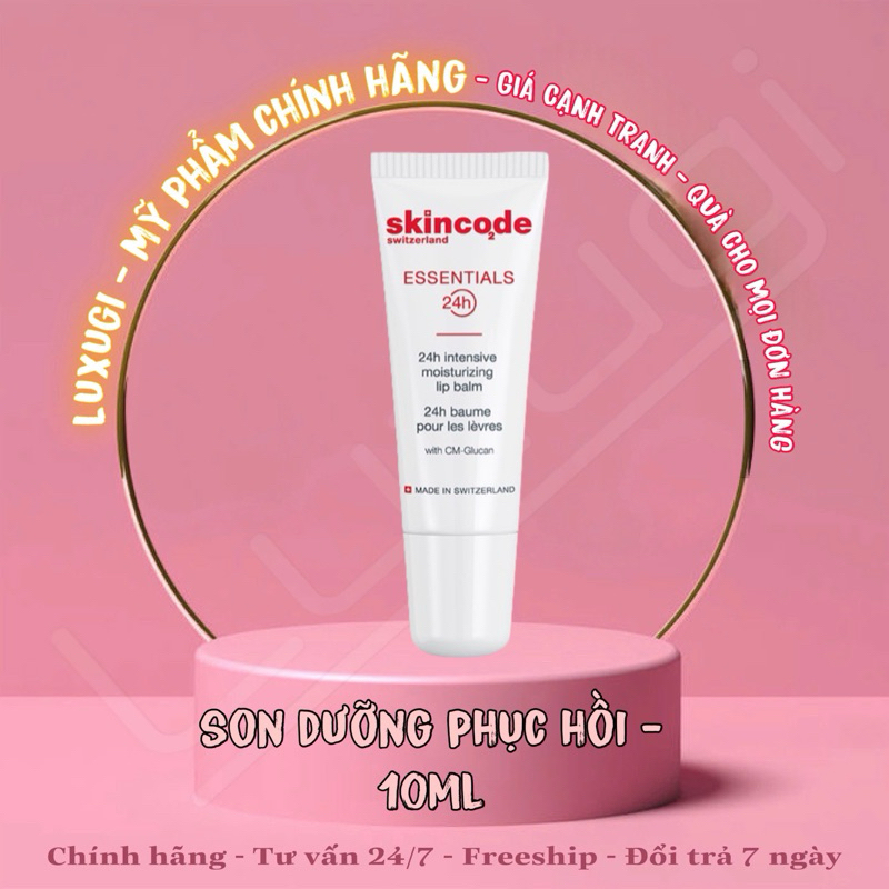 [Hàng/Tem cty] Skincode Essentials 24h Intensive Moisturizing Lip Balm - Son dưỡng ẩm và chăm sóc mô