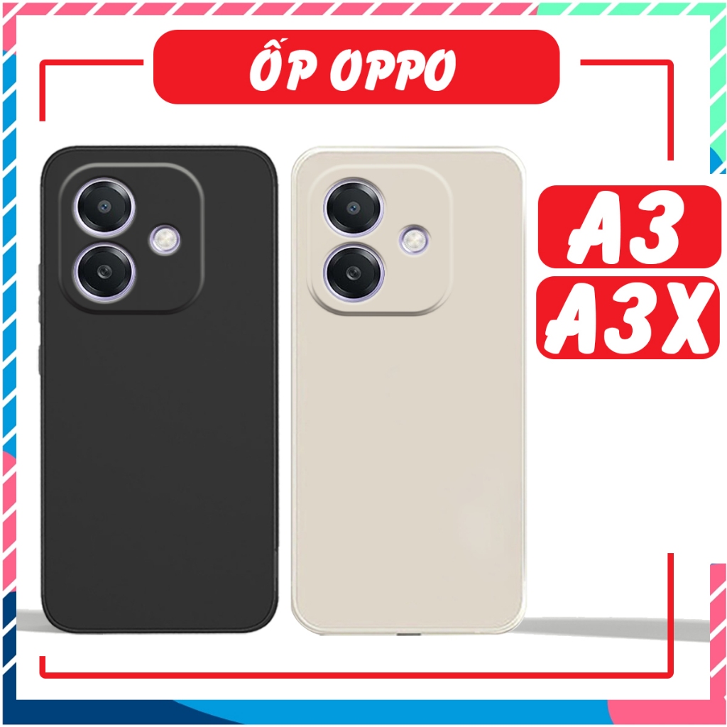 Ốp lưng Oppo A3 / A3X /A5i/ A3i (5G) mềm dẻo,hạn chế bám bụi,vân tay chất nhựa TPU