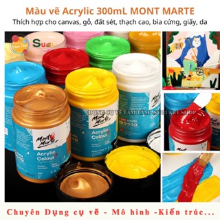 [ TÂM TÂM ] Màu Acrylic Mont Marte 300ml ,  Mont Marte Studio Acrylic Paint 300ml
