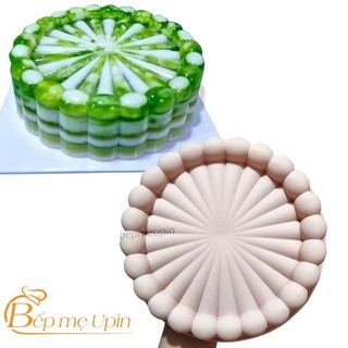  Khuôn silicon làm bánh Charlotte đổ rau câu nướng bánh 20cm hình tròn mặt trời to 