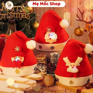  Mũ Đội Giáng Sinh Nỉ Đỏ Phát Sáng Cho Bé Dễ Thương Đáng Yêu Memocshop Làm Quà Tặng Noel 