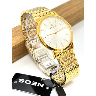 đồng hồ nam NEOS 40577M máy nhật 2 kim siêu mỏng. Bền, sang trọng. full hộp túi.