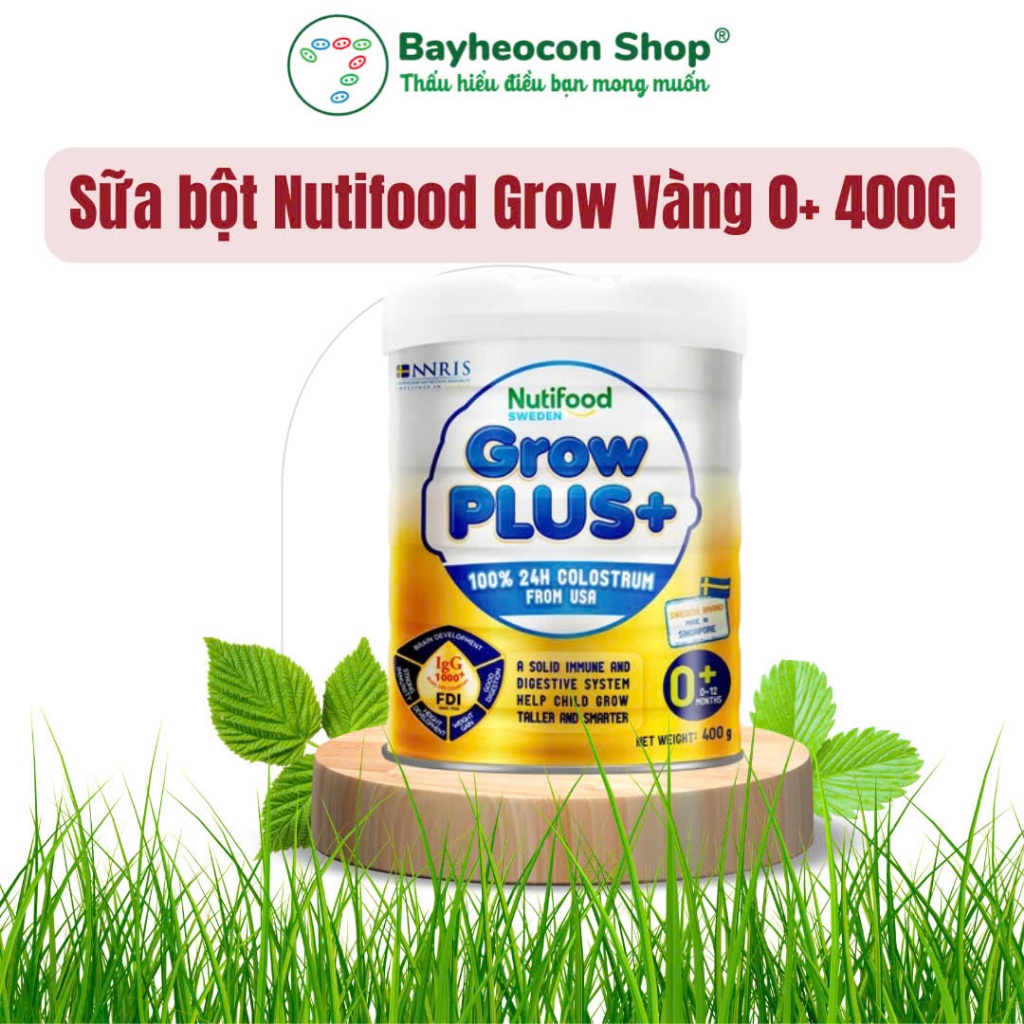 [DATE Mới] Sữa non GrowPLUS+ (vàng) 0-12 tháng Singapore tăng cường hệ miễn dịch và hấp thu chất dinh dưỡng (Lon 800g)