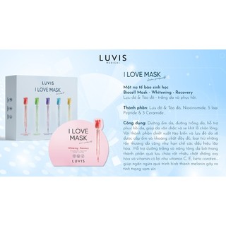 (Ship Hỏa Tốc) Mặt nạ Biocell Dừa Cấp Ẩm Trắng Da 20ml Luvis ( set 10 miếng)