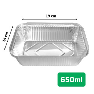  ***Loại 650ml*** 50 Hộp Giấy Bạc - Hộp Nhôm 