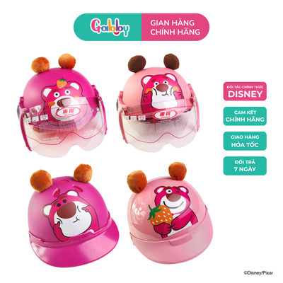 Mũ Bảo Hiểm Cho Bé Mesuca Hình Gấu Dâu Lotso Siêu Thoáng Nhẹ Cho Bé