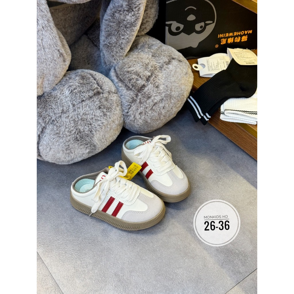 SỤC 3 SỌC ĐỎ cho bé trai và bé gái dễ đi size 26-36 mã 9008